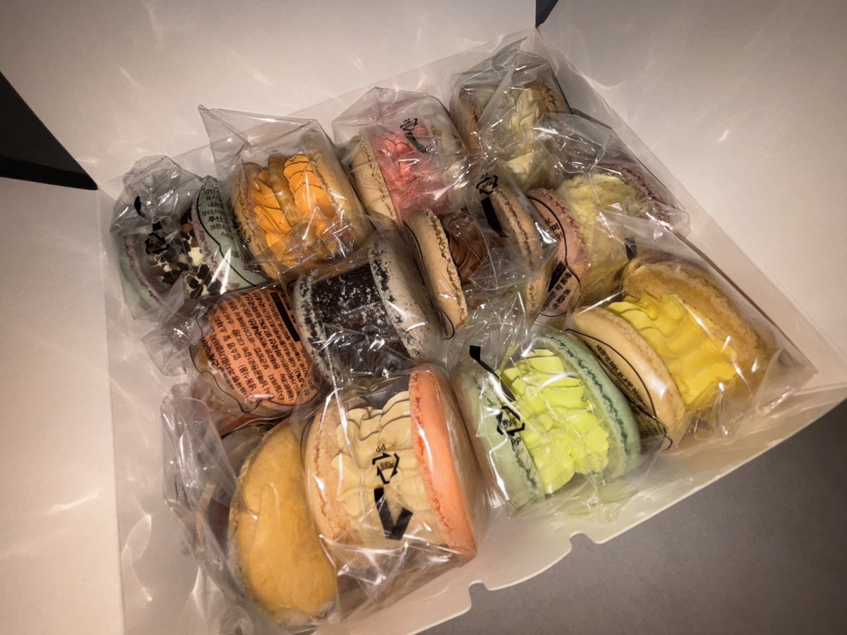 9detama's tweet photo. 오늘의 일기: 에어컨 팬에 머리 처맞았고, 집에 와서 트치니가 준 마카롱 떵개함 https://t.co/MVWLDz8sXX