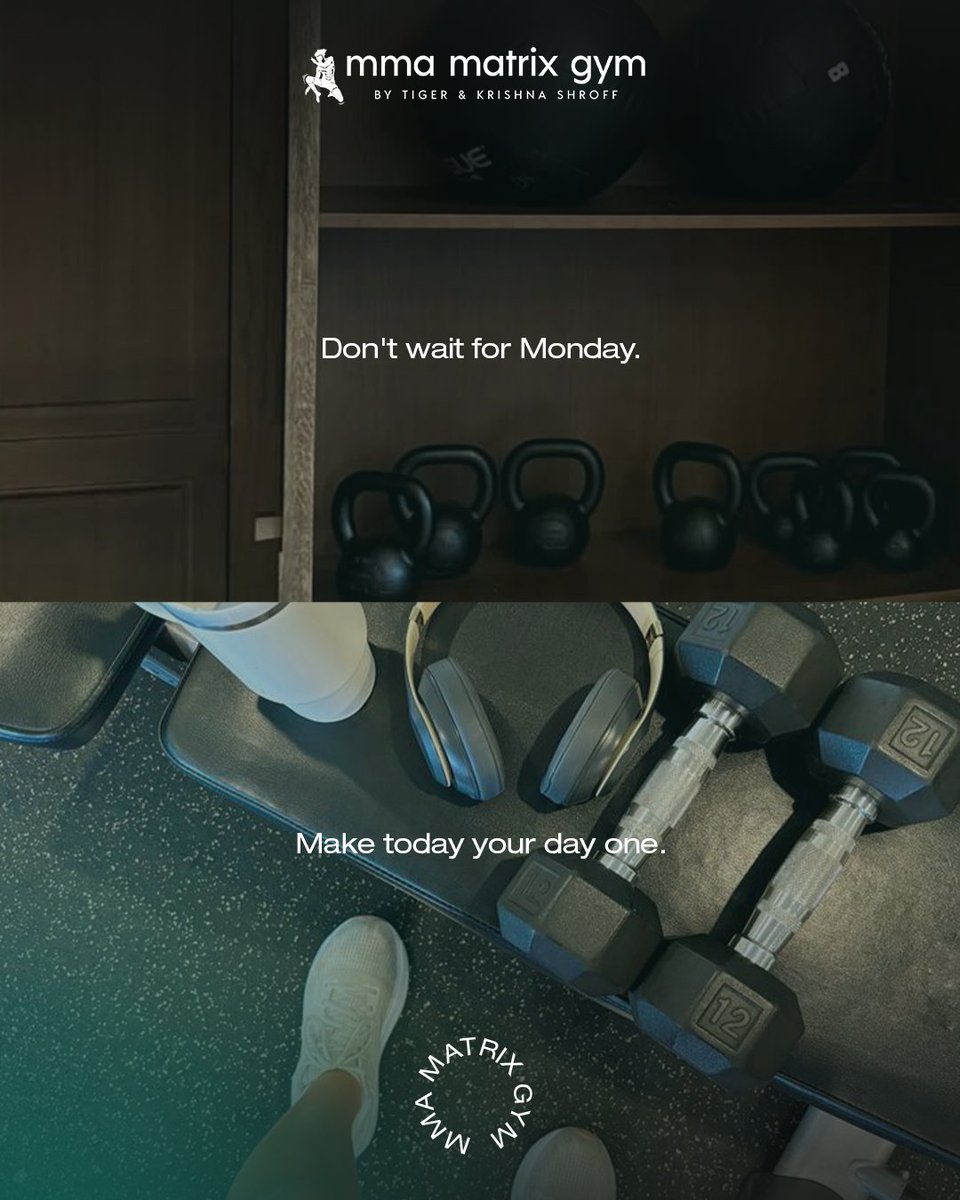 MmaMatrix's tweet photo. Your workout doesn’t need a perfect schedule.
Your meals don’t need to be perfect.
And your Monday doesn’t have to be the starting line.

Just move. Keep showing up. Make it yours.
.
#MMAMatrixGym #MatrixGym #TrainAtMatrix #FitnessMumbai #MumbaiFitness https://t.co/GX1t8Srene
