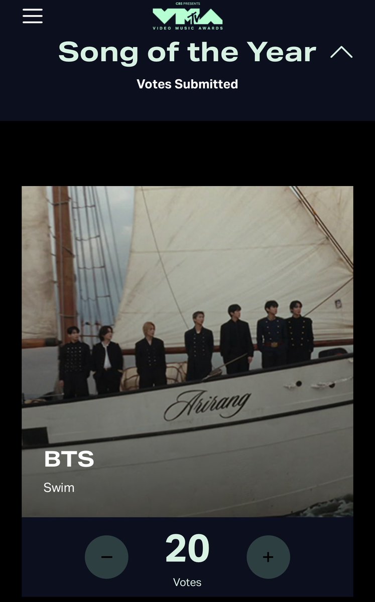 myamourjk's tweet photo. ‼️VOTE BTS FOR VMAS‼️

- Song Of The Year
🗳️: https://t.co/tgGz7GrVdH

- Best K-Pop
🗳️: https://t.co/aNV21djnhy

📆 END: 26 SEPTEMBER 2026 || 05.00 WIB

ga perlu nonton iklan, bisa pake semua akun gmail kalian. 1 akun bisa 20x voting dan bakal reset setiap harinya, jadi jangan lupa VOTE TIAP HARI bukan cuma sekali‼️