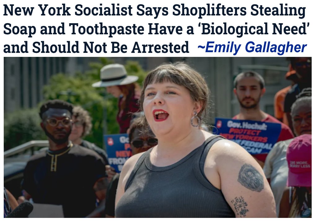 lvistausa's tweet photo. The Socialist Freetards of the Blue Party believe that taking products from a store is a right. In other words, make the store owner pay for their business. The DemocRATS invited socialism into their party by siding with the corruption of Global Tyrants. Congratulations! https://t.co/qxVfQDreV5