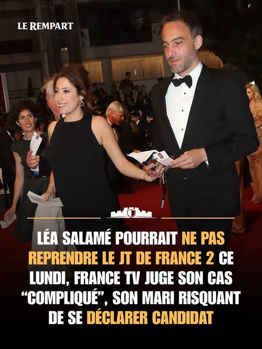 luckasdelille59's tweet photo. ‼️🇫🇷 𝗙𝗟𝗔𝗦𝗛 𝗜𝗡𝗙𝗢 — Léa Salamé pourrait ne pas reprendre la présentation du 20 Heures de France 2 à la rentrée.
France Télévisions juge son cas « compliqué » sur le plan déontologique en raison du risque que son mari, Raphaël Glucksmann, se déclare candidat à une élection.
Une décision sur son maintien à l'antenne est attendue dans les prochains mois. 
Surement un coup des Russes 🙄En même temps on s'en tape de ces deux là 🤡