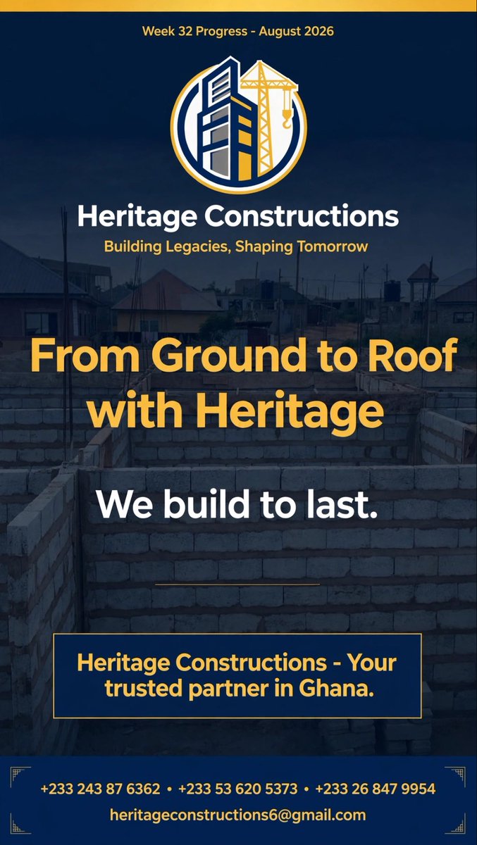 heritageconst's tweet photo. Yɛsi dan a ɛbɛtena. Your trusted partner in Ghana. https://t.co/rsEh0f0HW0