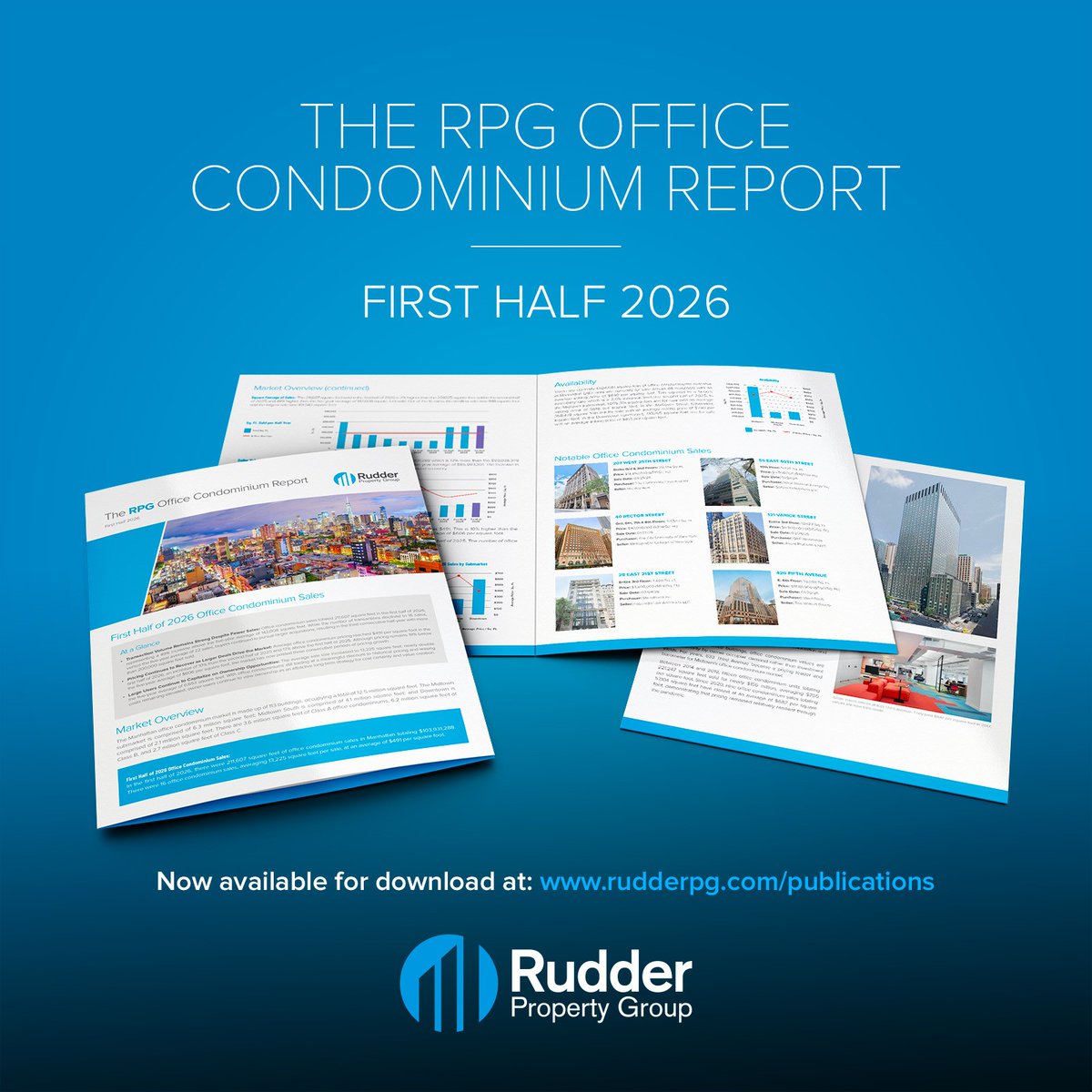 RudderPG's tweet photo. Check out our latest RPG Office Condominium Report.

NYC’s office condo market had an active first half of 2026, with sales above recent averages and pricing continuing to rise.

We also take a deep dive into 633 Third Avenue, where half of the office condo space is for sale. https://t.co/C5O7AneXwx
