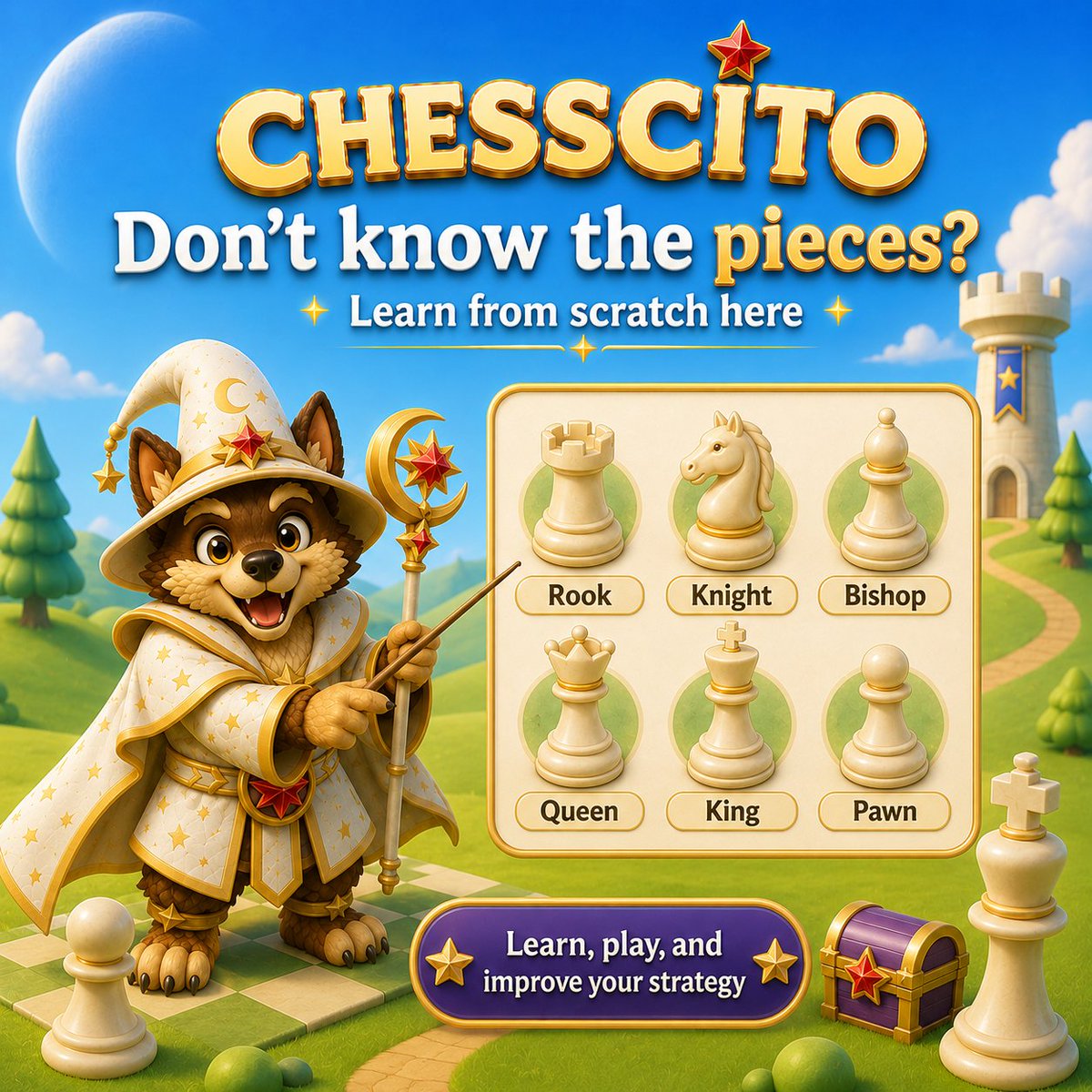 Chesscito's tweet photo. Don’t know how the chess pieces move yet? ♟️✨
Start from scratch with @Chesscito. Learn each piece, practice at your own pace, and turn the basics into real strategy. 🧙♂️⭐
Play directly from @MiniPay 👇
🔗 https://t.co/M4owGkfNqb
#Chesscito #Chess #LearnChess #MiniPay @Celo https://t.co/whxSqnitGK