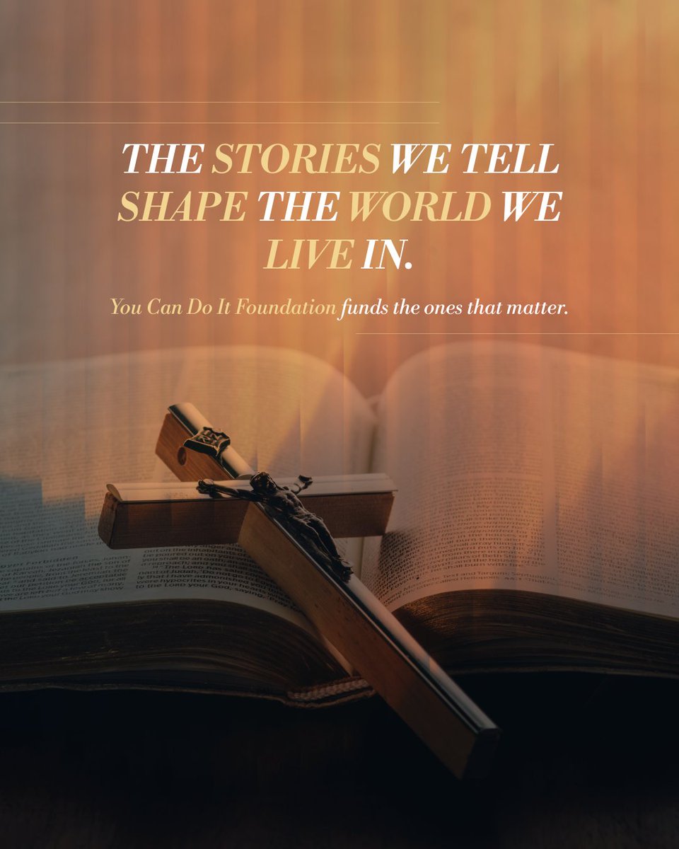 YouCanDoItFund's tweet photo. Media shapes the way we see the world. A fact for as long as stories have existed.

So we fund them differently.

All YCDIF supported projects are rooted in faith, family, freedom, and personal responsibility — the values that deserve a platform.

#StoriesThatMatter https://t.co/WSDZSJbuGn