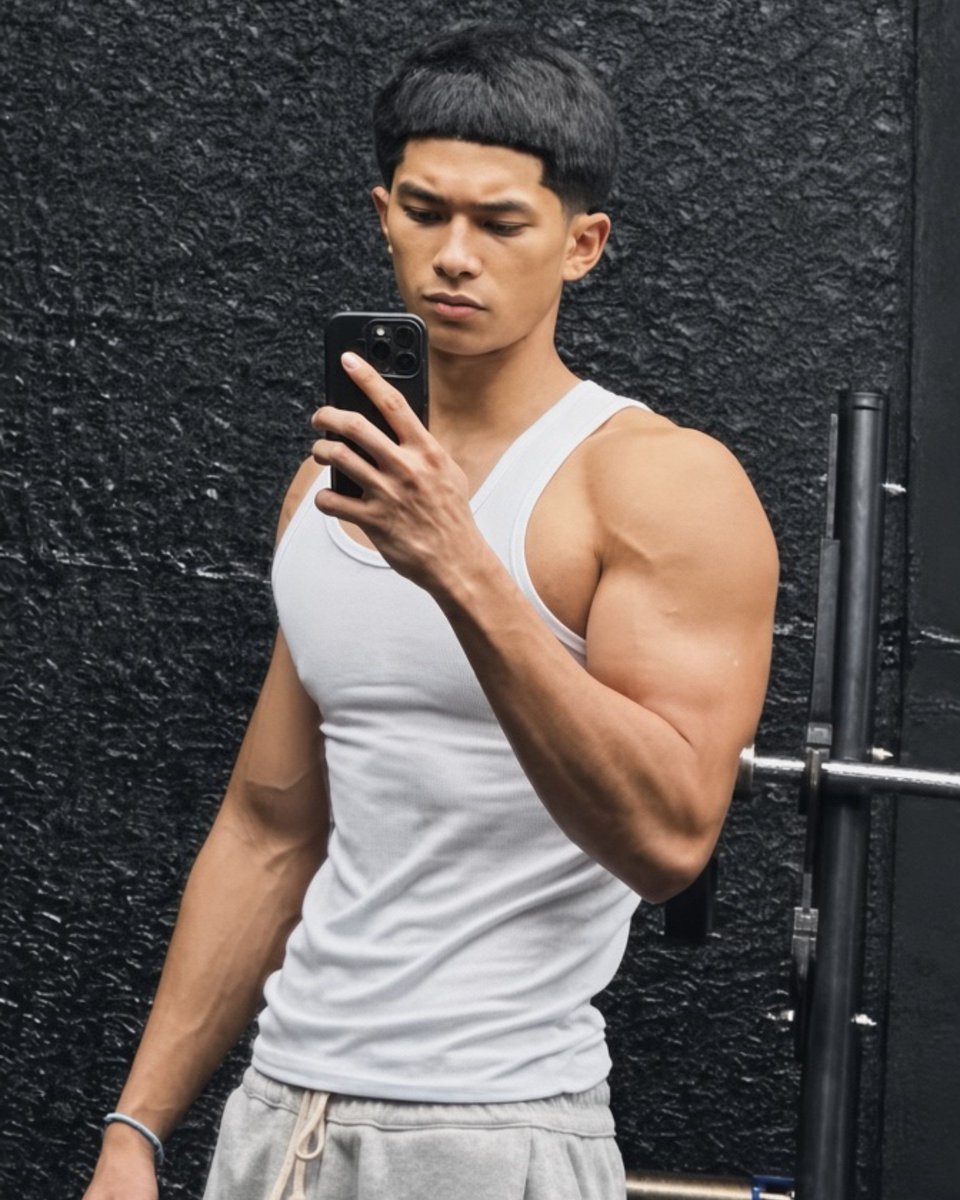 PCaster_'s tweet photo. Galit na galit yung chest st biceps ni Paul oh. https://t.co/6sshVobDeV