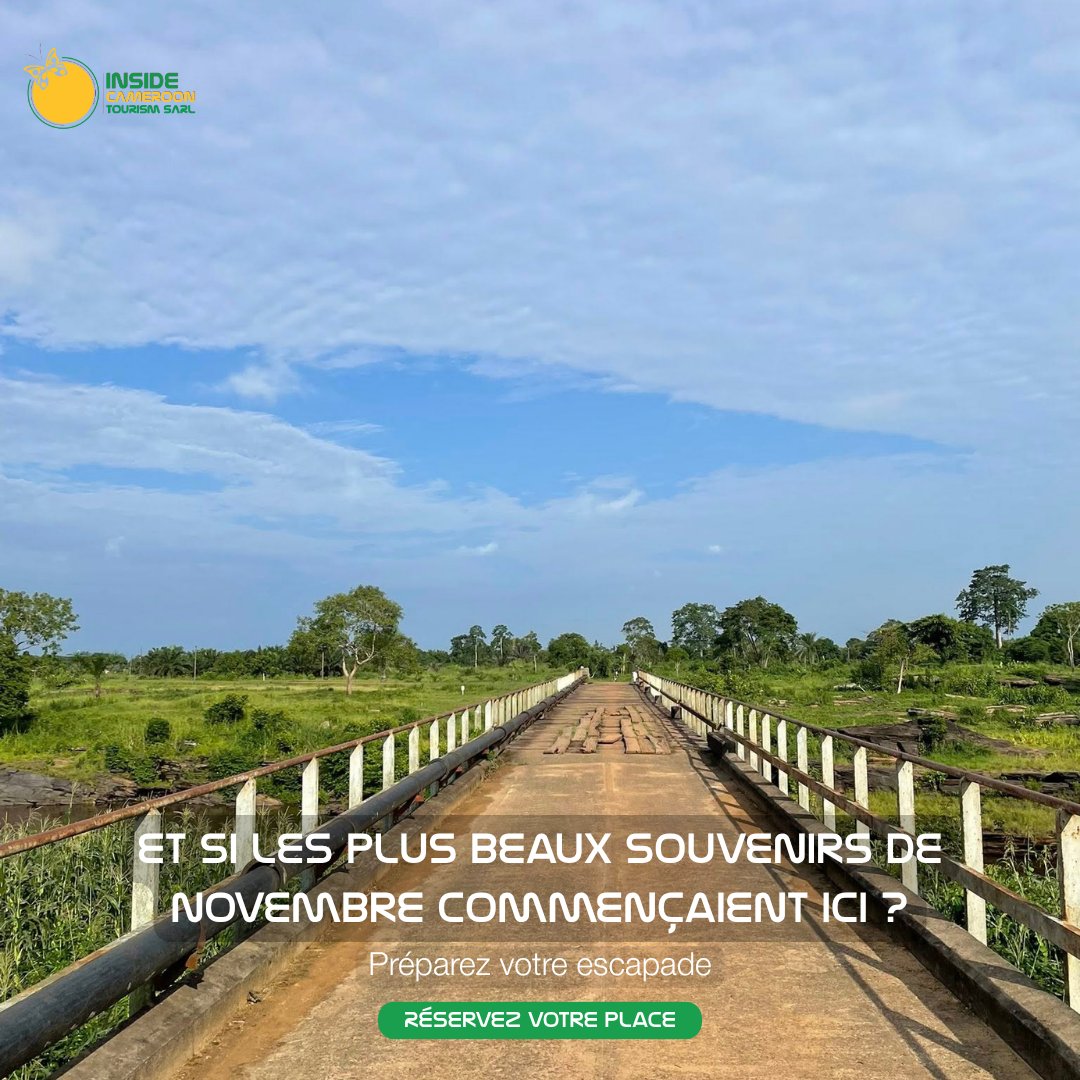 insidecameroon's tweet photo. Et si les plus beaux souvenirs de novembre commençaient ici ? 🌿
La Sanaga, des paysages exceptionnels et une expérience à vivre autrement.
👉 Découvrez l’offre : https://t.co/T8GZqr5jZS https://t.co/sFkue7tGmn