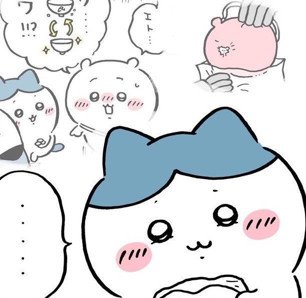 io2020one's tweet photo. @ngnchiikawa ハチもちいちゃんの優しさが嬉しかったんだ😭 https://t.co/c4RqZ9EIB6