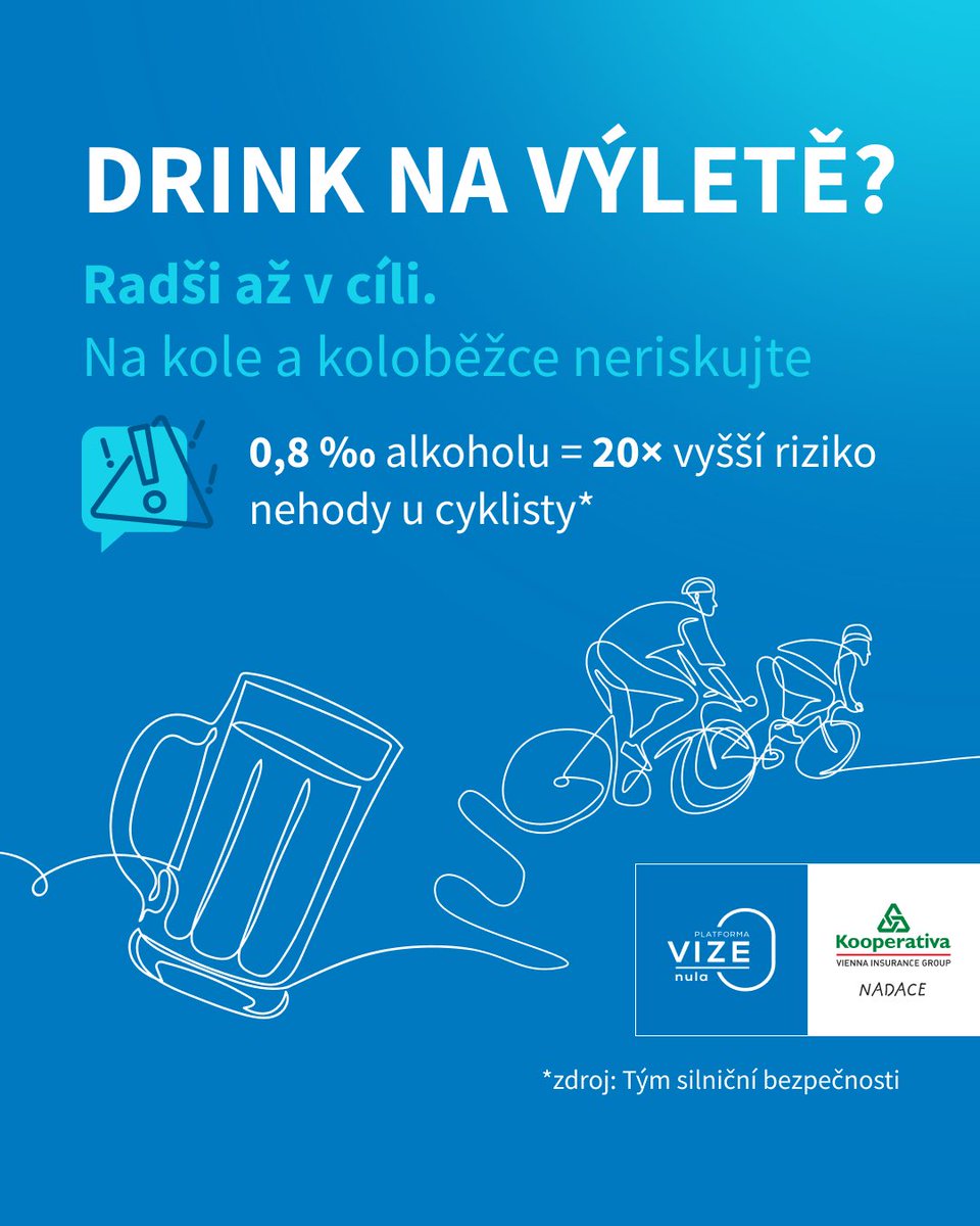 PVize0's tweet photo. 1/4 Hezké počasí a výlet na kole nebo i koloběžce = kombinace, která svádí k vychlazené desítce nebo jinému drinku. 🍹 Je ale dobré připomenout, že z pohledu zákona je cyklista i jezdec na koloběžce řidičem nemotorového vozidla. 🚲🛴 https://t.co/llgWZFRXJc