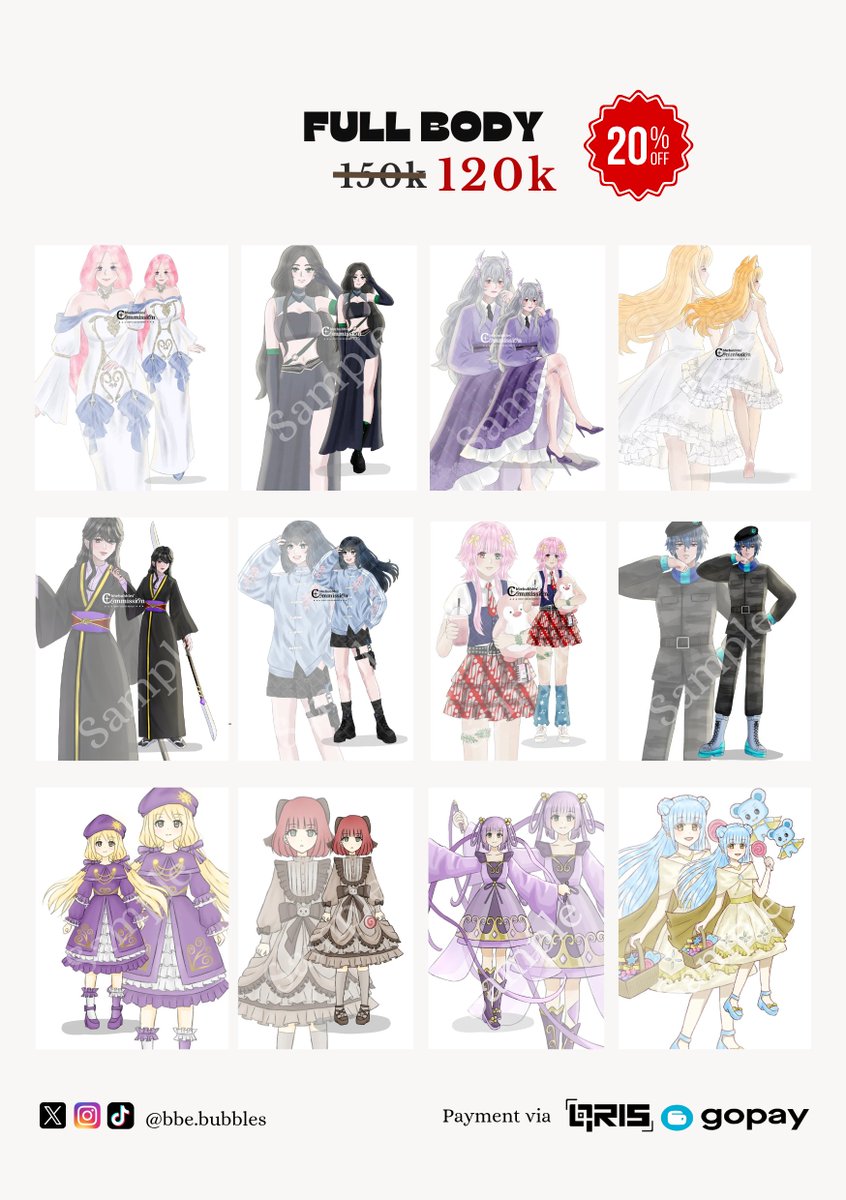 bbe_bubbles's tweet photo. Rt's &amp; likes are very appreciate ❣️

‼️ Disc20%‼️

Hello! I'm opening commissions local 🇮🇩 &amp; international🌍 !! with a 20% discount for only 5 slots

DM me if you interested or have any questions
Thank you so much 🌷💌

#commissions #artcommission #vgen #zonajajan #artidn https://t.co/DkwF0o59yf