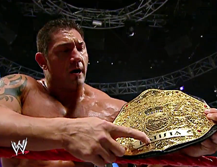WrestleCourt's tweet photo. This title was made for BATISTA. https://t.co/UpPbi8VvIq