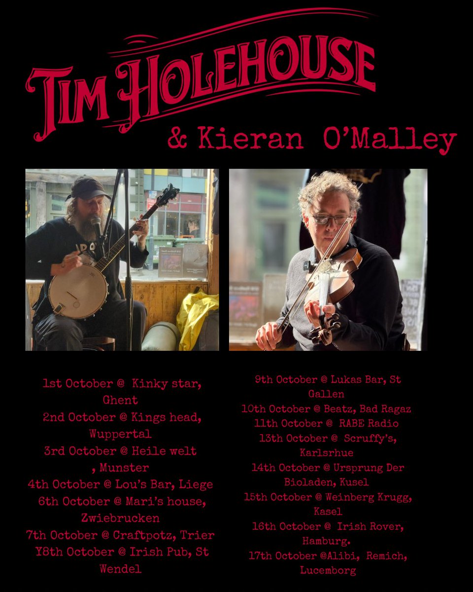 Timholehouse's tweet photo. Autumn 2026 and some big news coming for November too!!! 

Tours with  @EmilyDavis ,  @BSydes  + Duo tour with Kieran O’Malley 

#timholehouse #touring #music #emilydavis #bsydes https://t.co/pUj7WCiN4R
