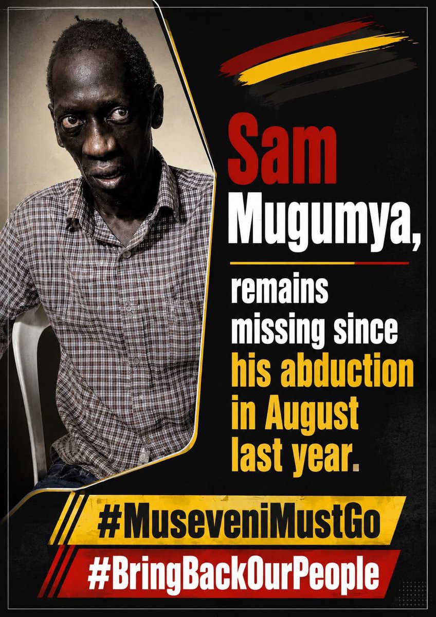SirDanMagic1's tweet photo. Months later, King Zale an artist, and Sam Mugumya a political activist who were abducted by Ugandan security organs @MODVA_UPDF @PoliceUg have still never been seen again. Where are they, General @KagutaMuseveni? You and your son @mkainerugaba must stop the abduction, torture, and killing of Ugandans. 

#FreeOurPeople 
#FreeAllPoliticalPrisoners