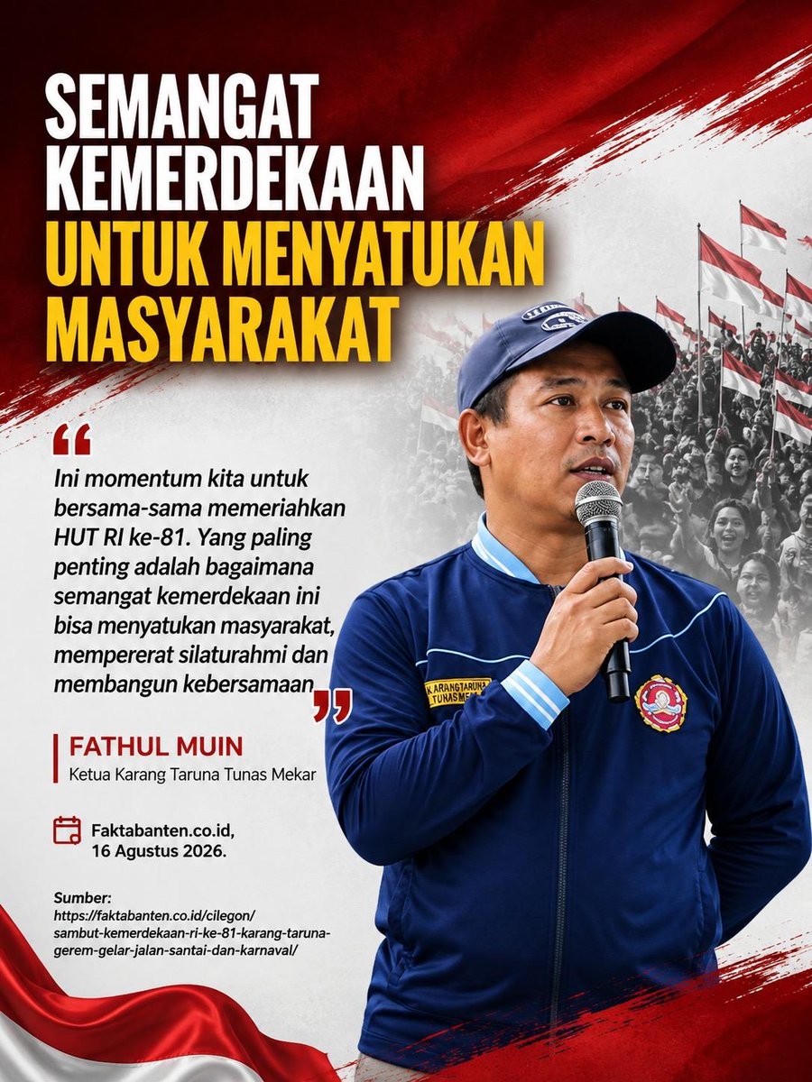 wahahalimm's tweet photo. Jangan biarkan perbedaan menjadi alasan untuk menjauh. Indonesia tumbuh karena banyak latar belakang dapat berjalan berdampingan dalam semangat #MerawatKemerdekaanRI https://t.co/g1sPib5xuG