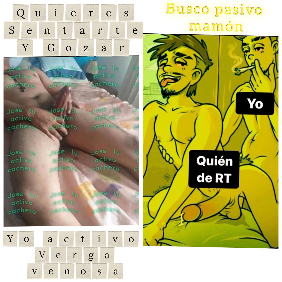 ActivoCachero23's tweet photo. Hola yo Activo muy arrecho
Te dejarías lamer el culo
Te dejarías pisar
Te dejarías morderte las nalgas
Te dejarías hacerte todo lo que quiera 
Te sentientas en esta verga
Te gusta el sexo fuerte
Te gusta varias poses
Bueno acá estoy yo .. esto y mucho más en ese momento se verá.. https://t.co/UKD9VCML5C