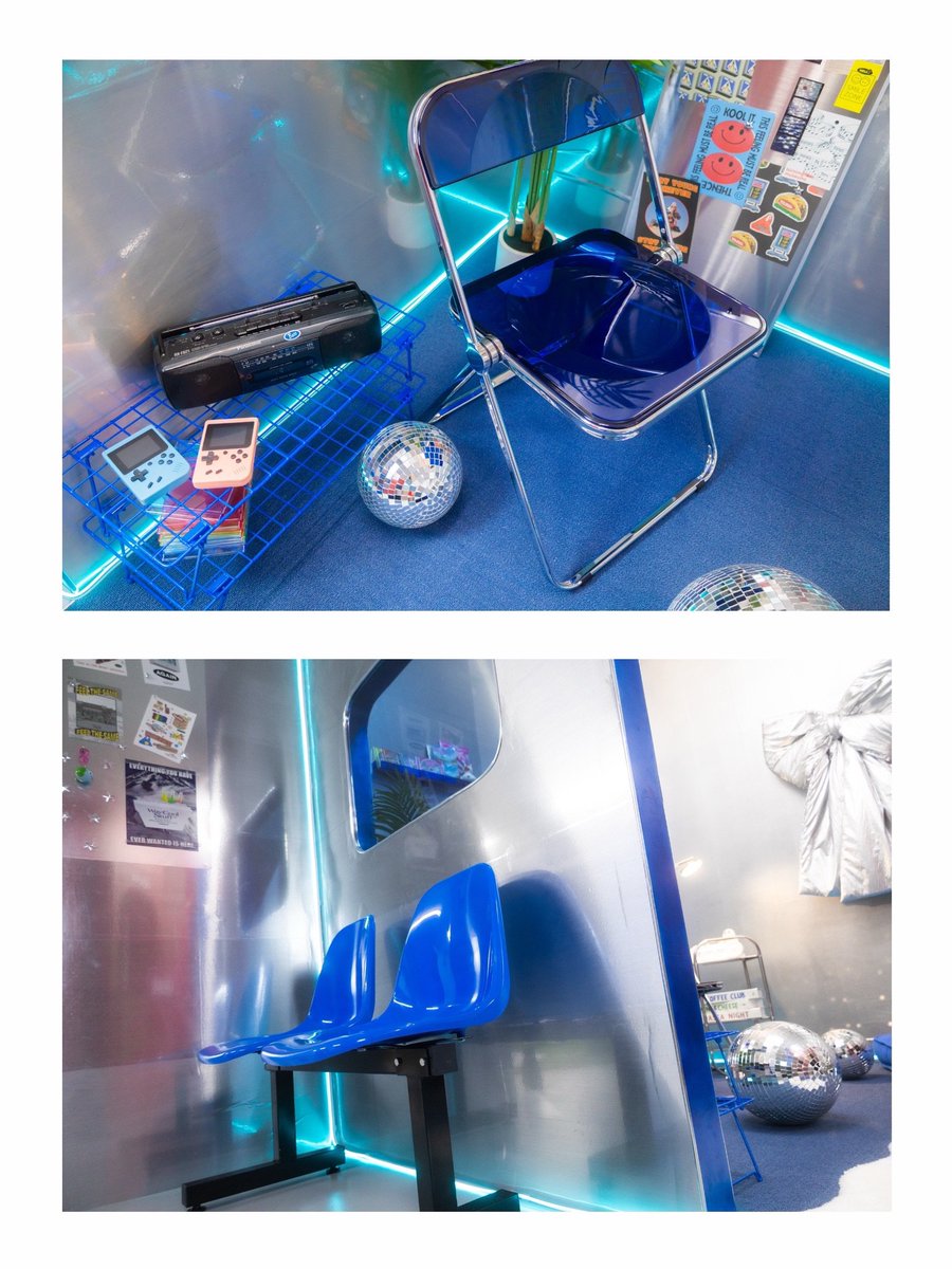 studio_AMETA's tweet photo. 🌐ブース紹介②「NEO BLUEブース」🌐

シルバーとブルーを基調とした、近未来感のあるブースです✨

ネオンの光が映える空間で、スタイリッシュな写真はもちろん、レトロフューチャーな撮影も楽しめます📸
ライトの色を変えてシーンに合わせたアレンジもできます💡

#StudioAMETA #コスプレスタジオ https://t.co/owmqPum6eH