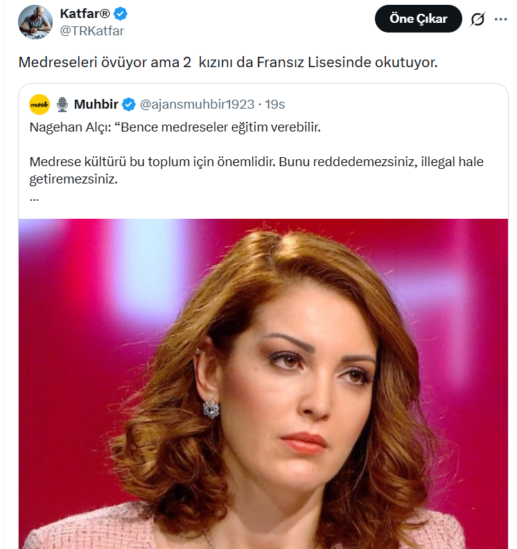 TRKatfar's tweet photo. Banka kredisini fetöden çekiyor
Kocası yasa dışı bahisten tutuklu
Sevgilisi Yunan
Çocukları Fransız Lisesinde
Kendisi pkk sempatizanı.
Şu kadın! bize Vatanseverlik dersi veriyor.
Adem'e secde etmeyen şeytan şuna secde eder. https://t.co/6y4nZCUN4V