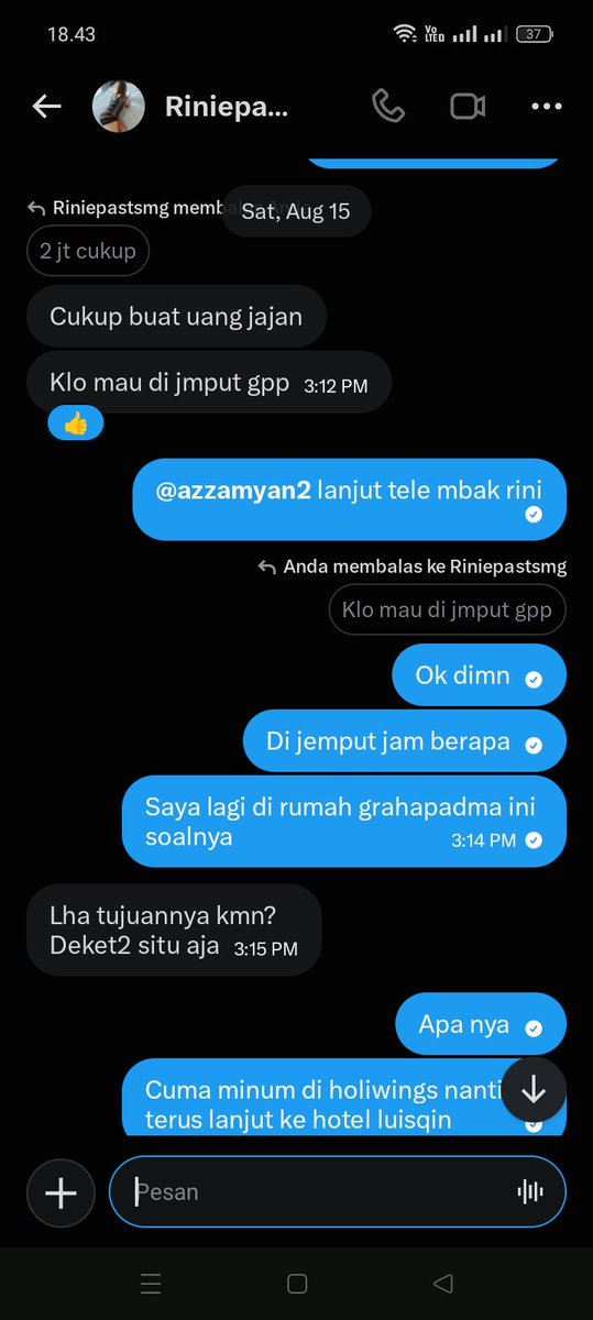 Azzamyan2's tweet photo. Di suruh jemput di Manyaran udah saya lakukan dan udah nunggu lama malah hilang kabar https://t.co/jaGhHO1zOJ
