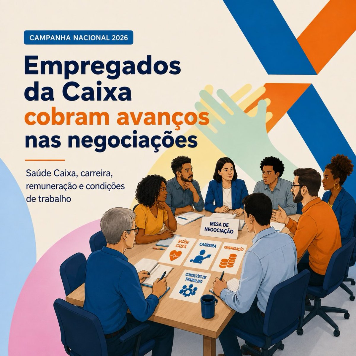 BancariosPb's tweet photo. [CAMPANHA NACIONAL]

Após seis rodadas, a representação das empregadas e empregados segue cobrando soluções para o Saúde Caixa, carreira, remuneração variável, condições de trabalho, emprego e valorização do quadro. A mobilização da categoria é fundamental. 

#ContrafCUT #Caixa https://t.co/oxV8jvWUxM