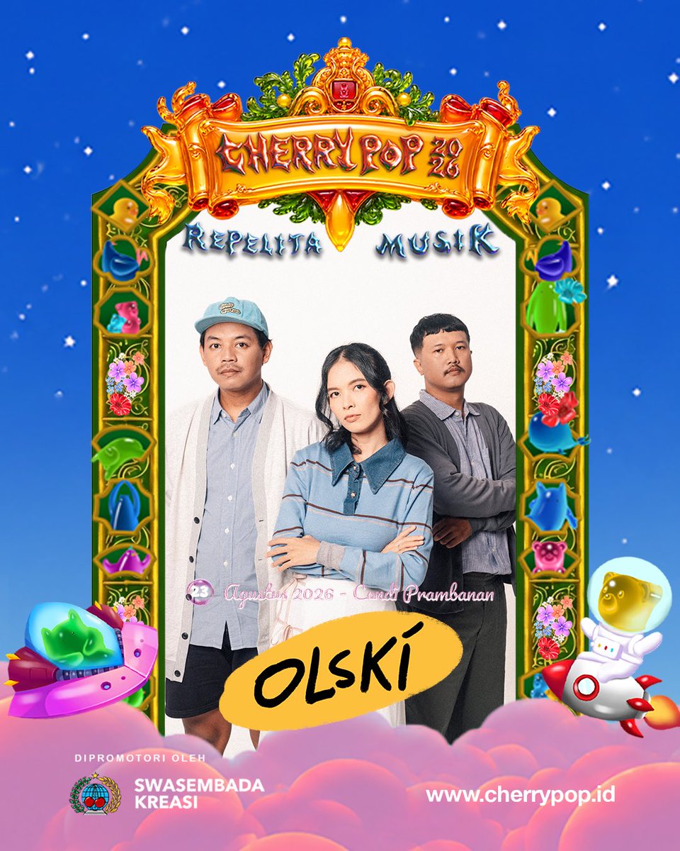 olskitty's tweet photo. Rundown @cherrypopfest banyak yang debatin karena jagoannya main tabrakan. Tapi buat yang ke festival nyari musisi baru yang belum pernah didengar/ditonton, barangkali Olski bisa jadi favoritmu yang baru. Yang mau kenalan, kami ada di Day 2 Yayapa Stage. Sampai bertemu ya 🍒👋🏼💛 https://t.co/B82mALADVz