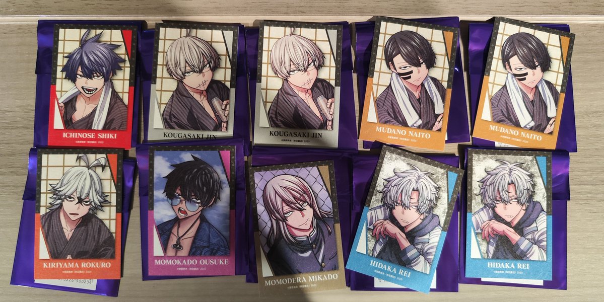 Reyn_1111MTC's tweet photo. 【交換】桃源暗鬼 コミケ アフコミ
キャラカード C108 

譲:四季 皇后崎2 無陀野2 ロクロ 神門 桜介  氷鷹2
求:京夜1 真澄2 大我2 > 月詠1 碇1

29日横浜、別日横浜都内
検索からでも お気軽にお声掛けください https://t.co/jNcMkX8Owj