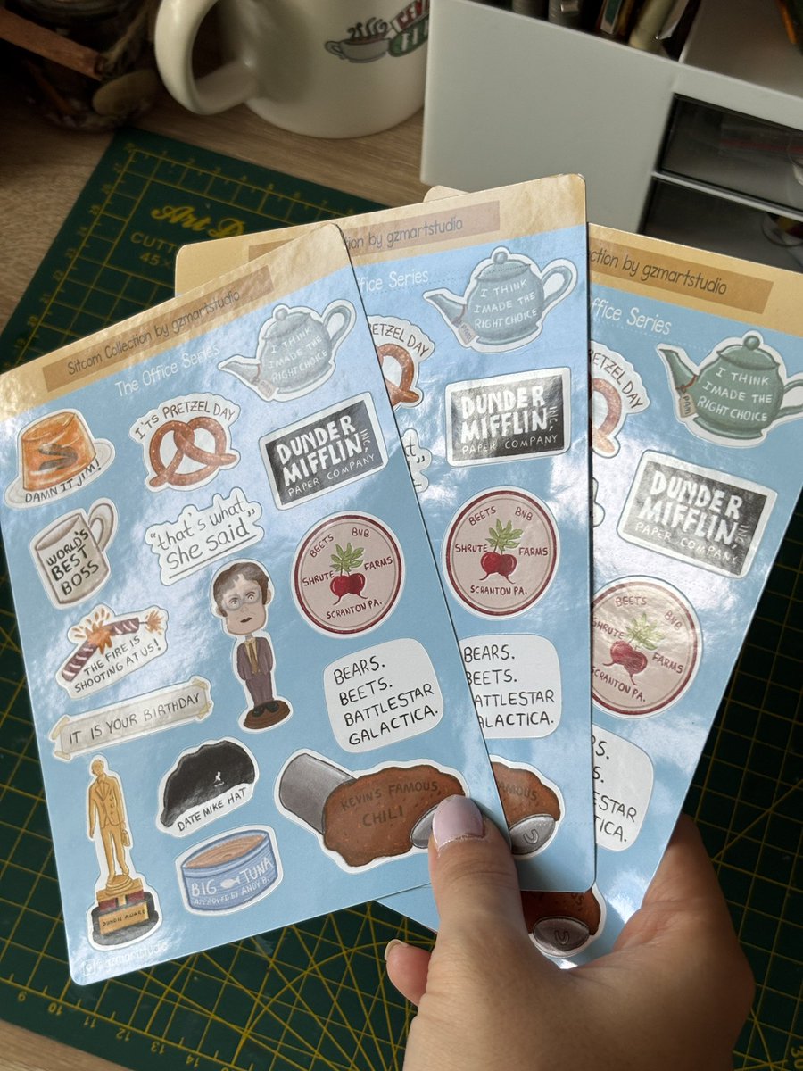 gzmpydn's tweet photo. The Office Sticker Set 🥨 Shopier’da satışta ❤️ https://t.co/lfUkhVV4Mf https://t.co/j7sQd74xBB