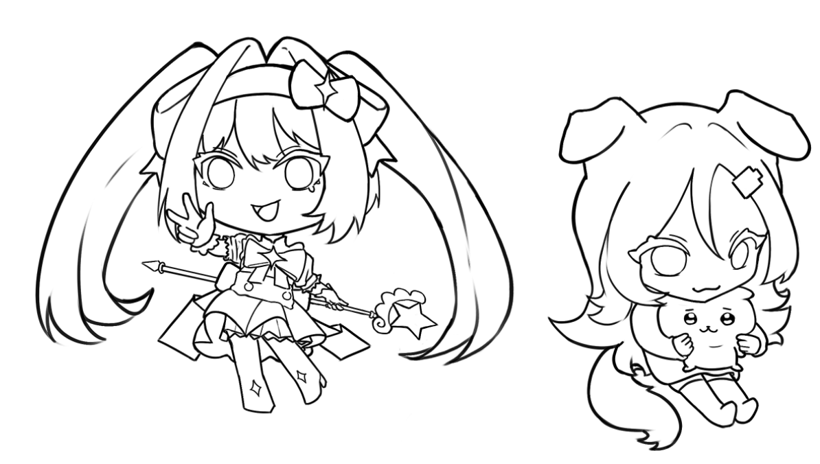 MrRavitolis's tweet photo. Chibis W.I.P Miku and a OC https://t.co/xJINv8qOno