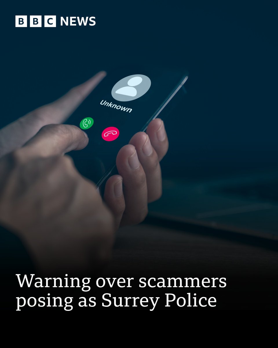 BBCSurrey's tweet photo. A warning has been issued after fraudsters called people posing as Surrey police.

More here: https://t.co/Wr4gepwBIa https://t.co/IpN2pNadA0