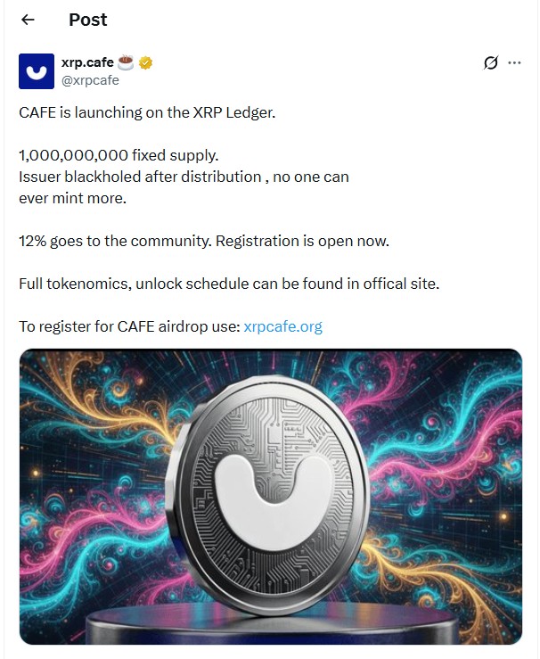 marionjj8's tweet photo. Did you registered in $CAFE airdrop G?

I already registered but do you have any idea how we can boost our allocation , maybe trade NFTs more frequently?‌‌‍​​‍⁠‌ https://t.co/r0eJBBW3dN