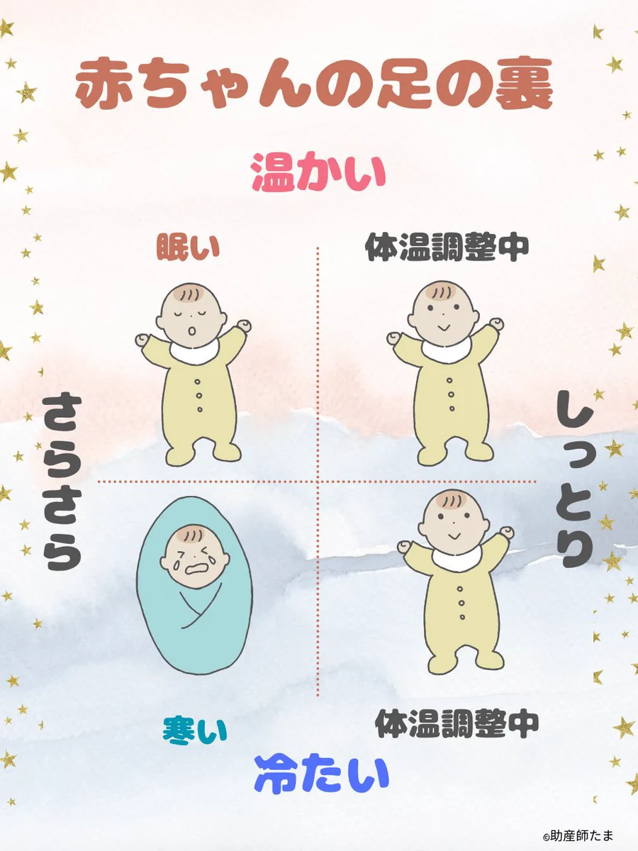 新生児 足 冷たい