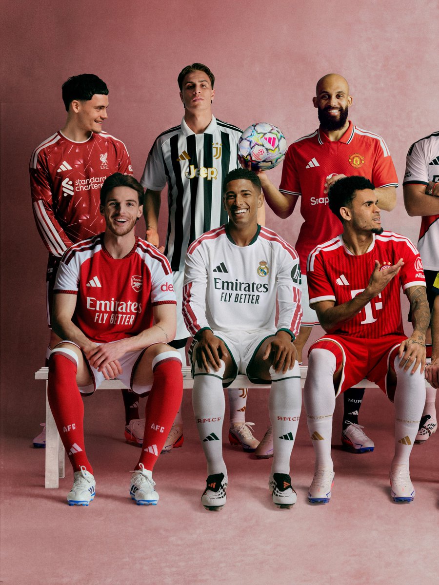 soccerjerseynws's tweet photo. adidas displays their 26/27 kit lineup.

Who got the best look? 🤔 https://t.co/9LO6zVXxZl