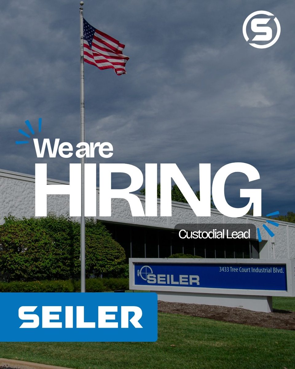 SeilerSolutions's tweet photo. 🧰 Now Hiring: Custodial Lead | St. Louis, MO
🕕 Monday-Friday | 6:00 AM-2:30 PM

Ready to take the lead and help keep Seiler moving?

👉 Apply today: https://t.co/u0hW265RAm https://t.co/UMMfkSvqqq