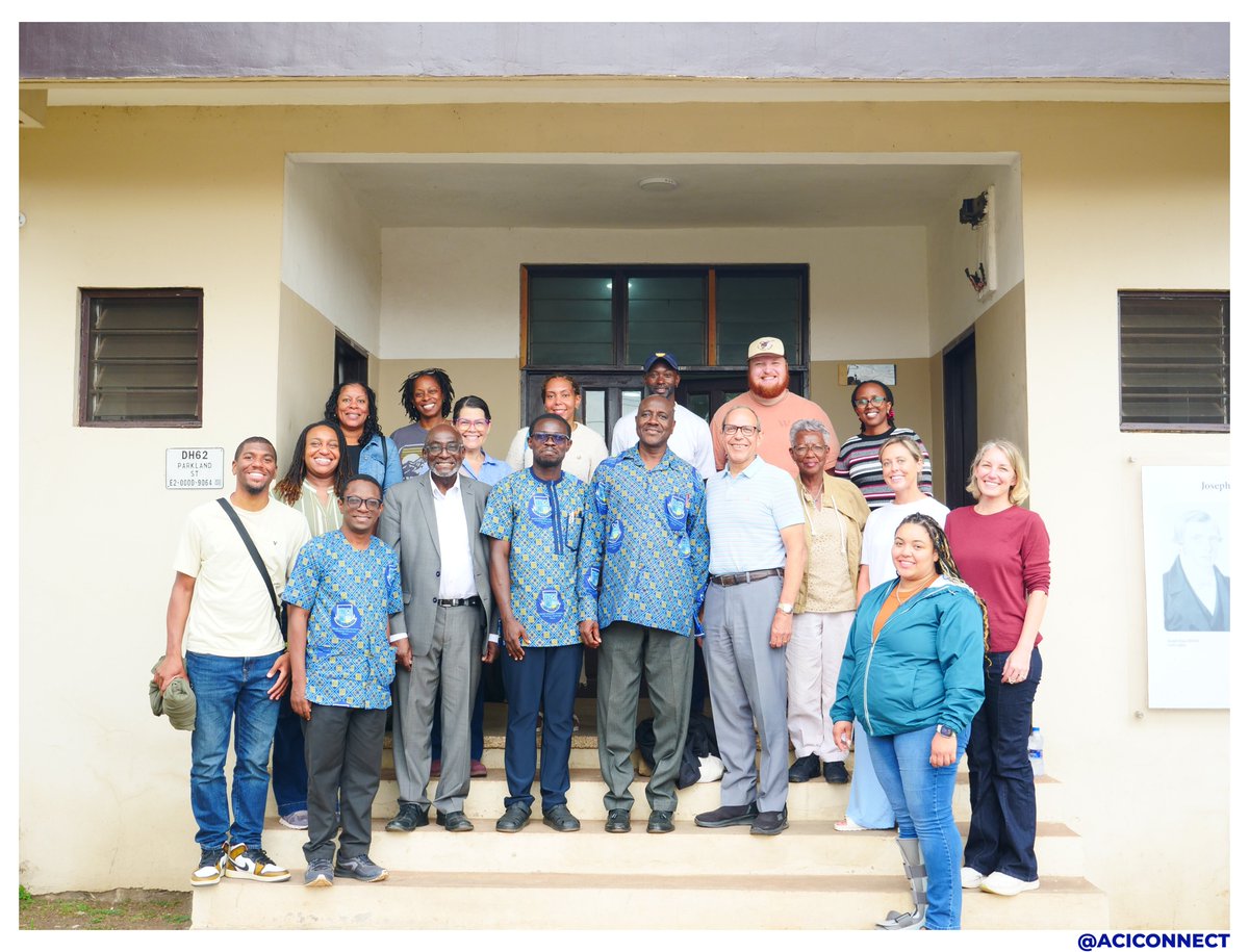 AciConnect1's tweet photo. Our Research Fellow, Rev Dr Alfred Kwarteng, gave a presentation on "Basel Mission History and Presbyterian mission today" as the delegation toured our historic environs here in Akropong
#ACI #AkrofiChristallerInstitute #WMEIGhana2026 #EmoryCandler #AfricanTheology #Akropong https://t.co/Q3jinA76Pt