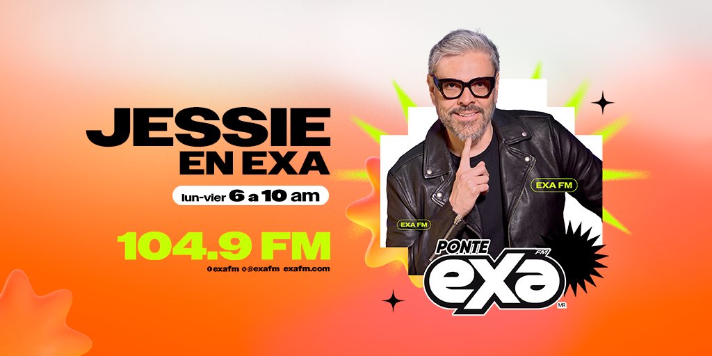 ExaFM's tweet photo. ¡Buenos días, buenos días…Muy buenos días! ☀️ 
Ya estamos al aire en #JessieEnExa 🙌 
Disfruta este martes con el programón que tenemos preparado por el 104.9 fm. https://t.co/MCDxwJ50WT