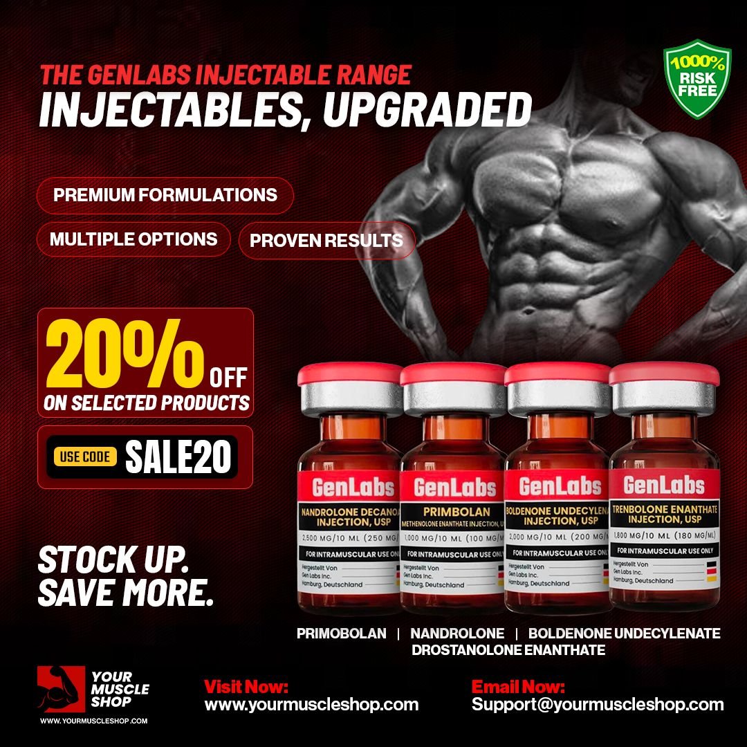yourmuscleshop0's tweet photo. EXPLORE THE GENLABS INJECTABLE RANGE

• Learn about the products shown
• Review ingredients and labeling
• Understand potential risks and side effects
• Make informed, health-conscious decisions

#GenLabs #Injectables #FitnessEducation #HealthAndWellness #InformedChoices https://t.co/FFniIkm64j