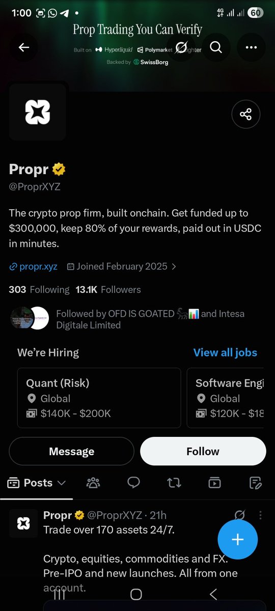 NelsonJ344's tweet photo. @ofdchart @ProprXYZ Just coming online to see this
I hope I'm not late....this will help me kick-start my trading career 
THANK YOU OFD
@Akajioguebube @Fawazinocrypt @TheICAN1 https://t.co/T5Z7yAmbw8
