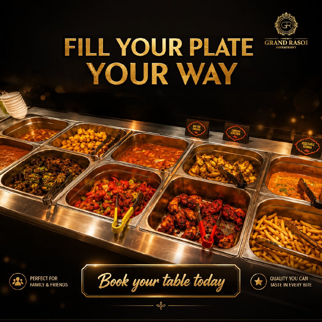 GrandRasoi's tweet photo. Bring Your Appetite to a Proper Bangladeshi Buffet 🍛

Gather your favourite people and enjoy a generous buffet packed with plenty of Bangladeshi choices for everyone to enjoy.

Reserve your table: https://t.co/Lin8r4hnNQ 

#BangladeshiBuffet #BangladeshiCuisine #LondonDining https://t.co/4VW9tqI5Jx