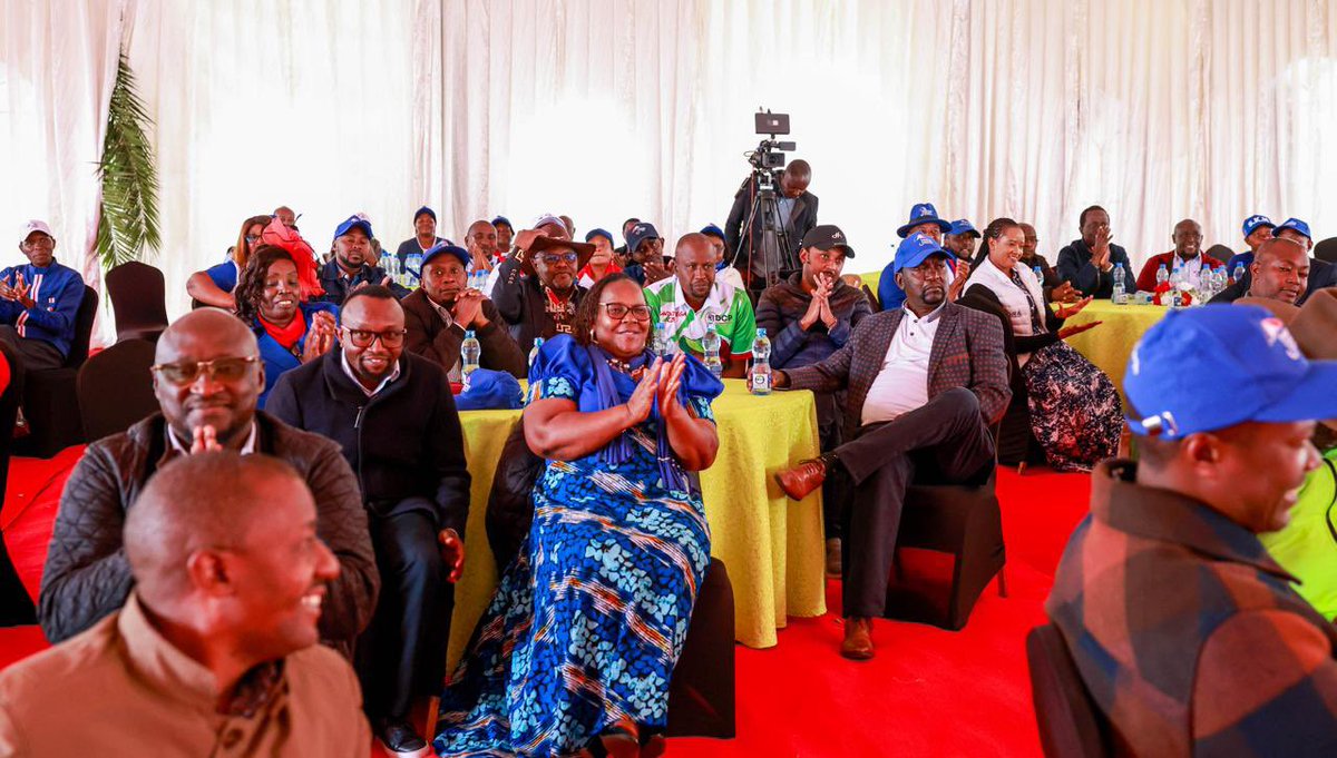rigathi's tweet photo. I believe strong families for a strong and united Nation. 

At Wamunyoro residence I was happy to receive my cousins from Mt. Kenya south who came to check on me and Rev. Dorcas. After family pleasantries, I had a very fulfilling discussion with elected senators, MPs, MCAs and other leaders from Wiper Patriotic Front on the future of our country and more specifically the formation of the 6th Administration. 

We are all in agreement that our family will be more strengthened when we put our vote to getting one basket.