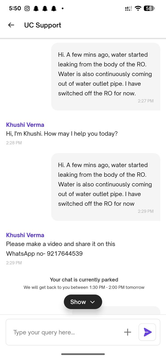 SamarthKumar25's tweet photo. @UC_Assist Check these screenshots. I am left hanging on the support chat. https://t.co/8SPdHk6tXd