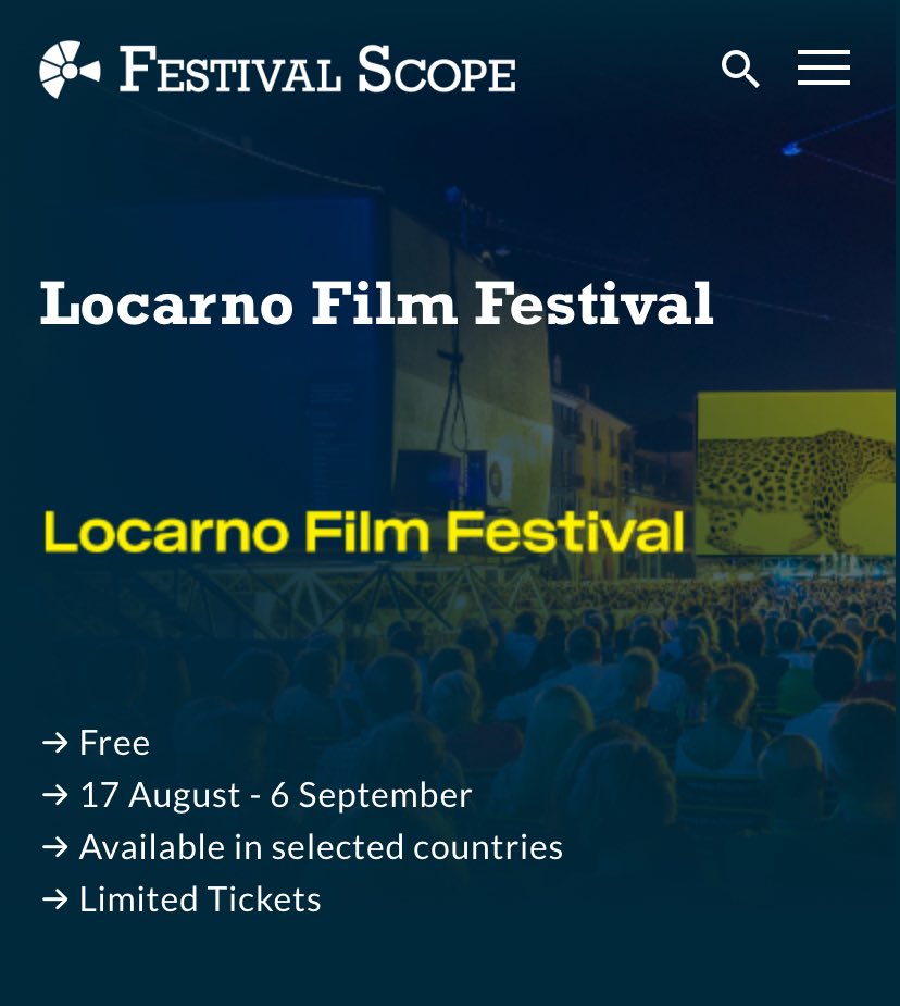 FilmIndoSource's tweet photo. Enjoyers of world cinema, Festival Scope is currently hosting virtual screening of selected shorts from the 2026 Locarno Film Festival (region availability varies).

Watch the selection at no cost on: https://t.co/HNguodO7Jr https://t.co/YecafCY88V