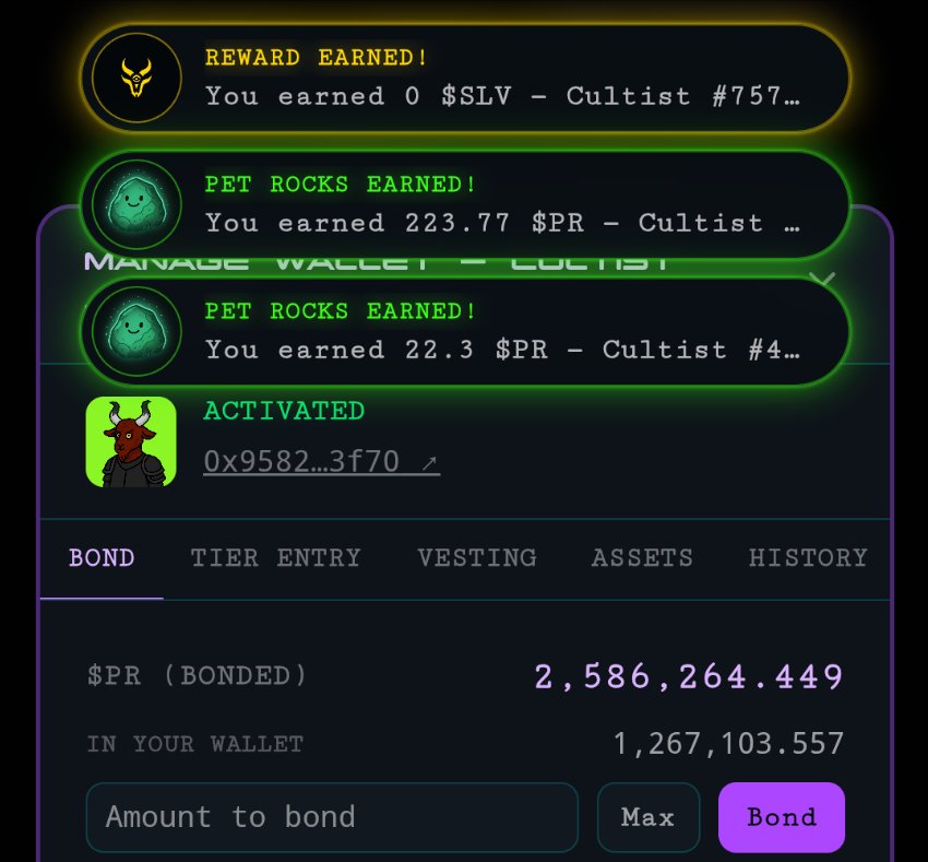 thecrypfu's tweet photo. How to get started with @agoatcult
Buy cultists on eth
Send them to the veil
Activate their wallets
Throw them into the caves
Watch them start earning
#itsthatsimple https://t.co/FSRpTtOfyC