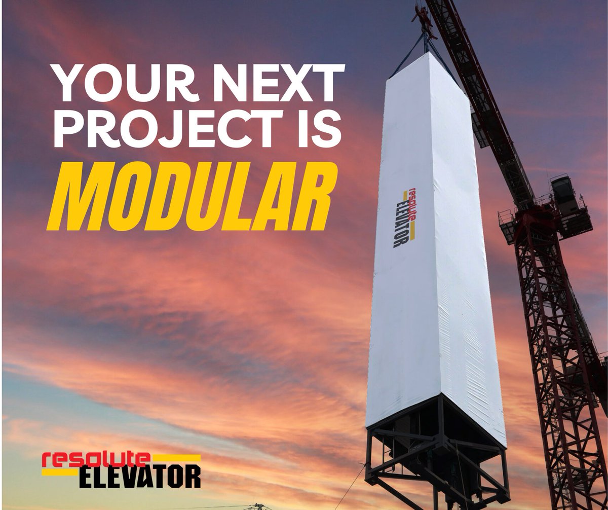 reselevatorLLC's tweet photo. Your next elevator project is waiting, and it's modular.
#ElevatorModernization #FacilityManagement #ModularElevator #ResoluteElevator #goingup #ResoluteElevator https://t.co/T3FRyMQIcl
