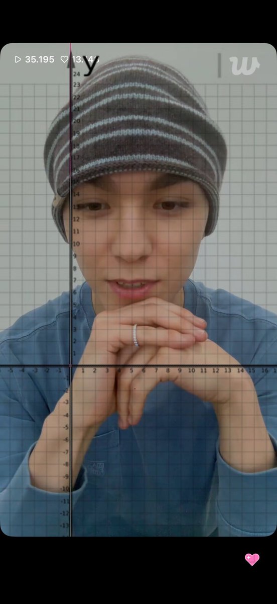 xianebul_'s tweet photo. diketahui: vernon melakukan live streaming pada grafik sumbu x dan sumbu y
pertanyaan: ujung hidung vernon berada pada titik koordinat berapa? https://t.co/6owSSr5O55