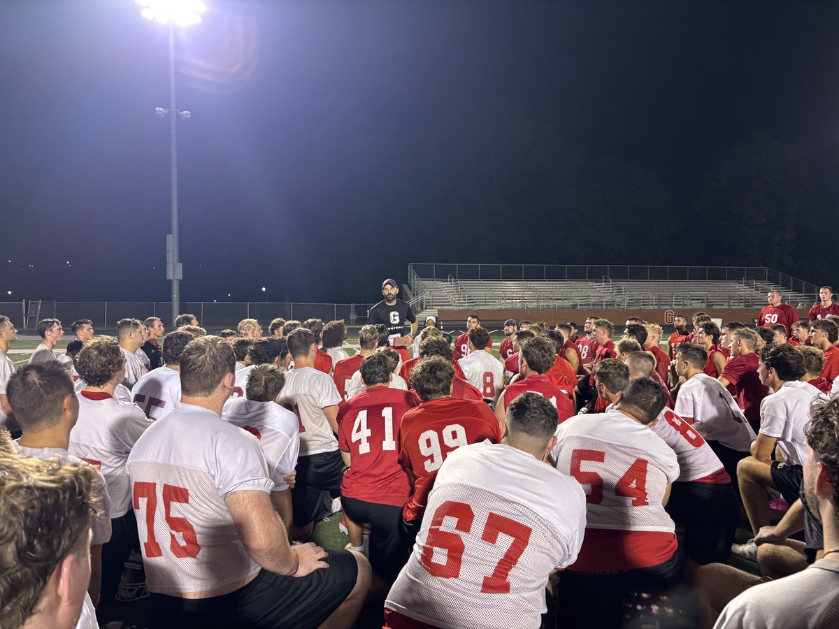 ZackWindsor1's tweet photo. Coach in the first photo telling the greatest story ever told, in the second photo telling the story of bricks that have been laid by players before us.  

This place is very special. https://t.co/SsLdtliEBZ