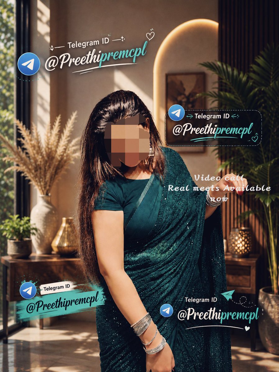 PreethiPremcpl's tweet photo. I'm Preethi Software Developer 
Hot wife 🔥💃
Video call &amp; Realmeets 
Cocktail party with singles 
1on1 

       Telegram ID
@Preethipremcpl ✅

@Preethipremcpl ✅
Please ping me only matured and Genuine single male only 
Timepassers will be blocked ❌
Available now HYD 💖 https://t.co/3Qnz4ff1Gu
