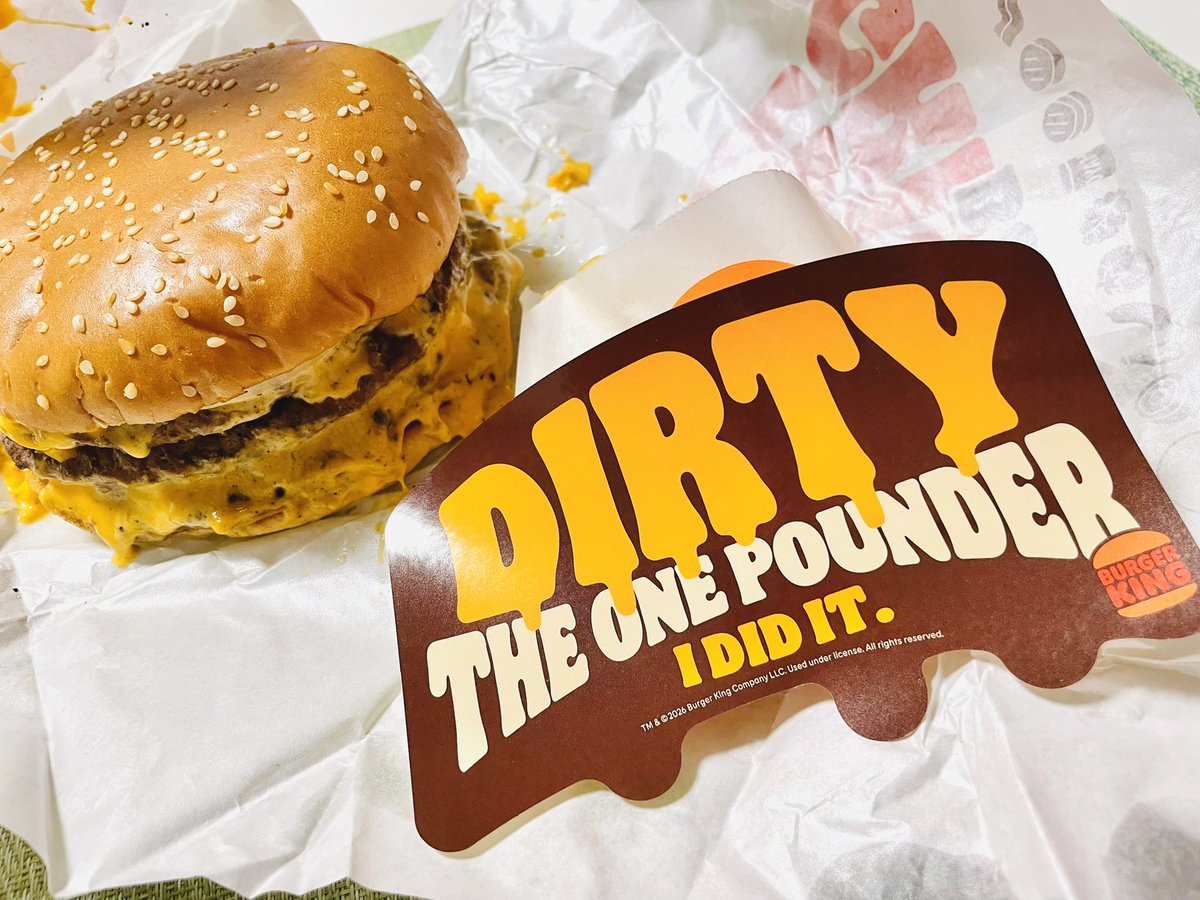 FastestGreen's tweet photo. でへへ、ツキイチのバーキン美味しくいただきました🍔

やはりお肉いっぱいは正義！
写真写りは悪いけど... https://t.co/3kFCqY7Plu
