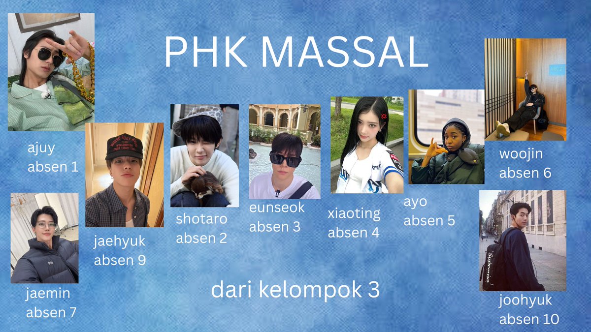 JooyeonPergi's tweet photo. tugas kelompok 3
ketua kelompok: ajuy absen 1 https://t.co/BprFQKb1LC