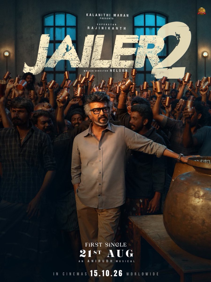 Karthikravivarm's tweet photo. #Jailer2 First Single releasing on August 21 🔥 https://t.co/runI3iT4wt