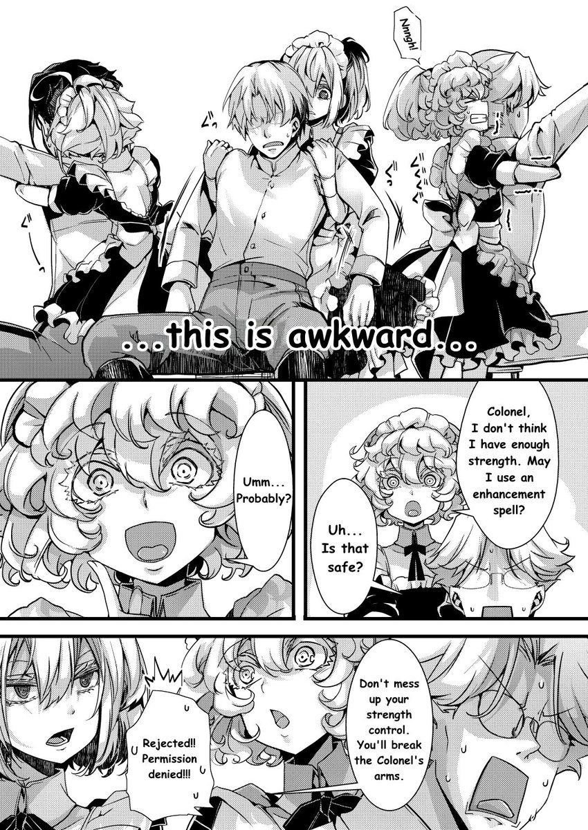 MrTeIevision's tweet photo. Tanya's Maid Service!

Fan translation of @harunaa453991's Doujinshi ^^

#youjosenki #幼女戦記 https://t.co/NsxgPkcRGB