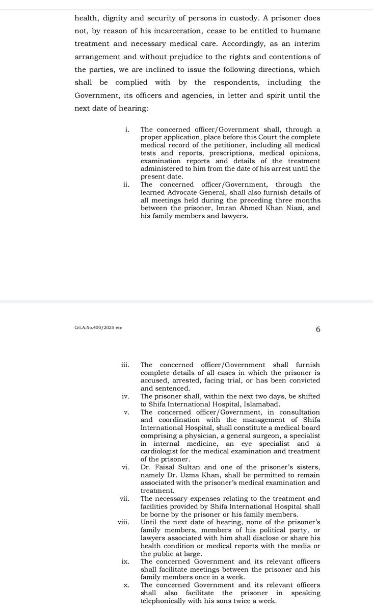HasnaatMalik's tweet photo. Supreme Court has issued written order which was dictated in open court. https://t.co/WlY3ouR6sz